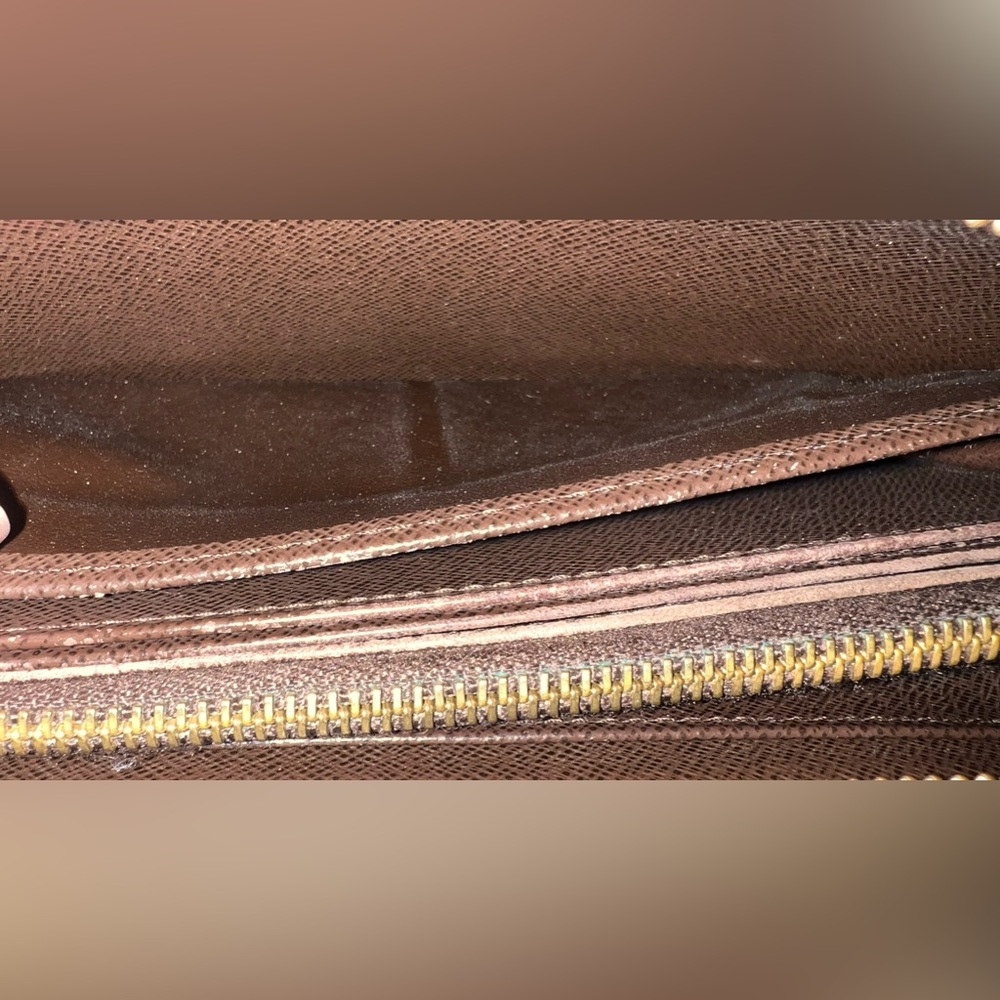 Euc Louis Vuitton Damier Ebene Zippy Wallet - image 7